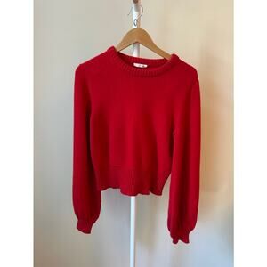 Chloé Red Cashmere Sweater, Size Small